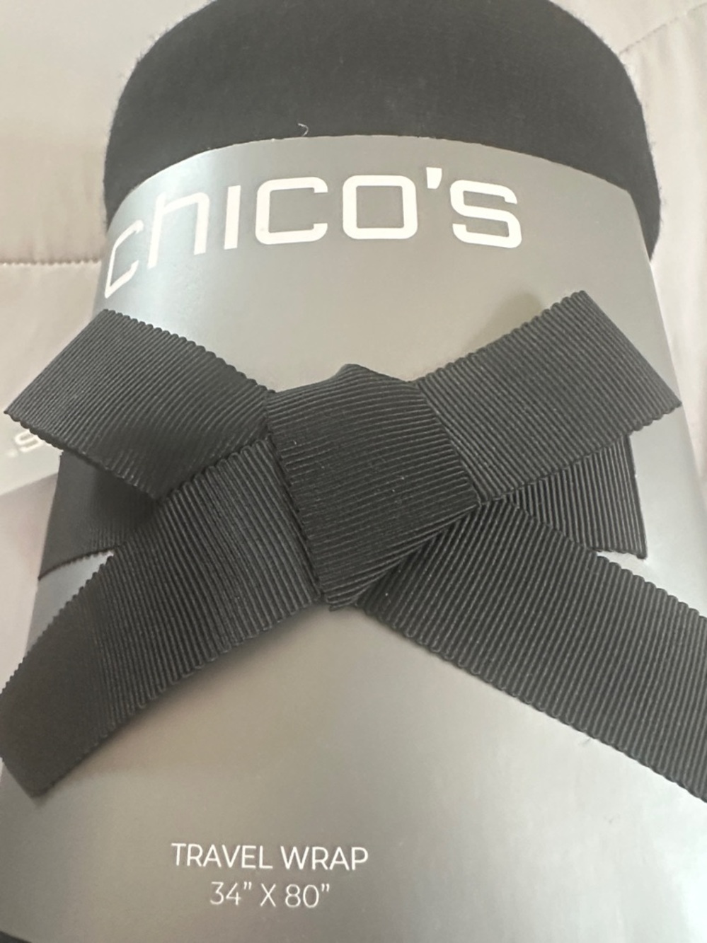 NWT Chico's Black Travel Wrap Scarf
34 x 80 - Picture 2 of 4